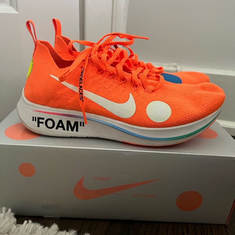 Men's Nike Off-White x Zoom Fly Mercurial Flyknit 'Total Size 8